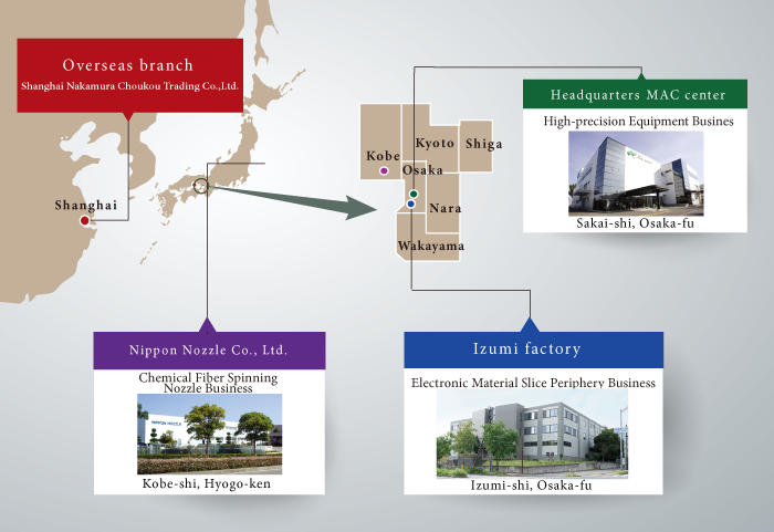 List of Nakamura Choukou Offices